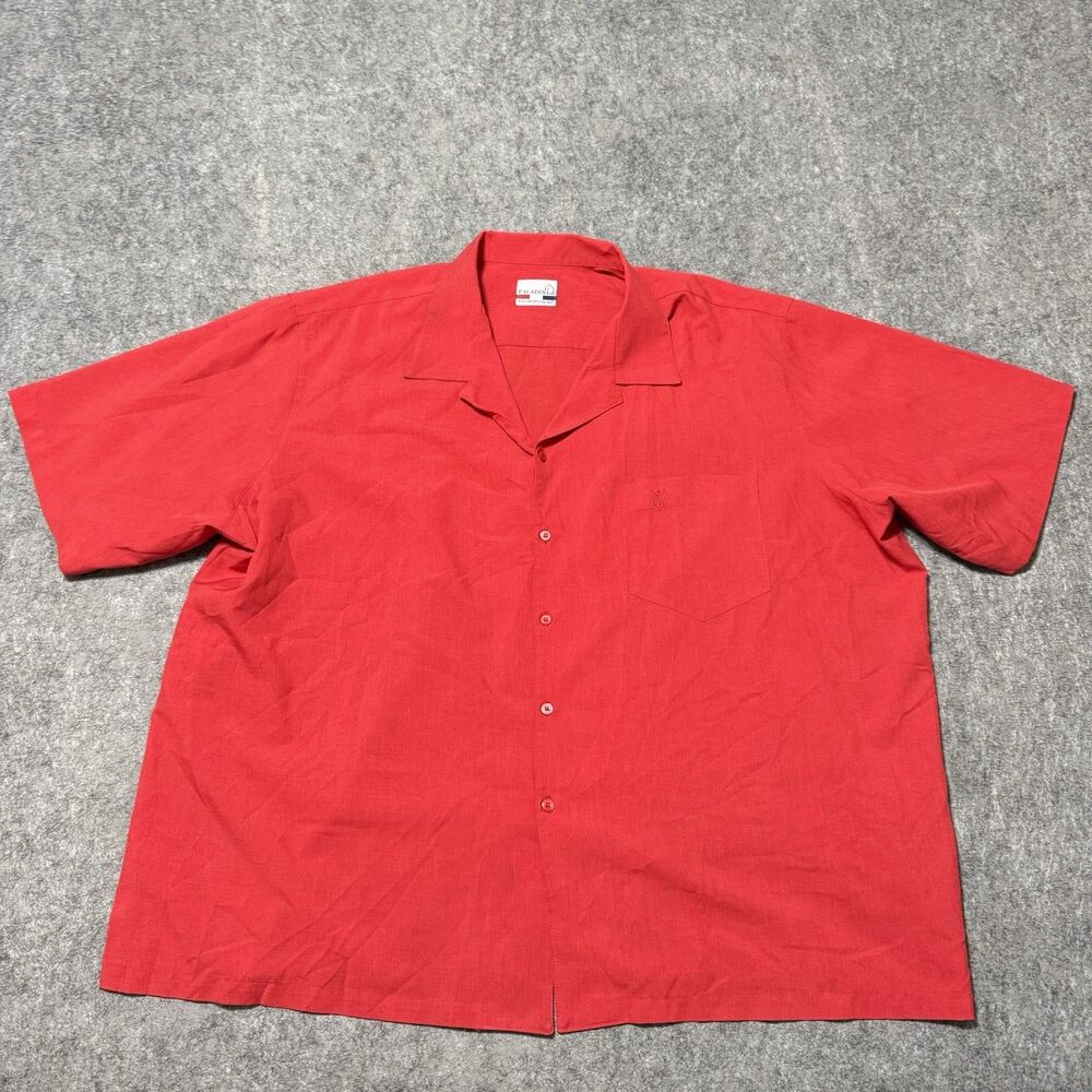 Vintage 80s Paladin Men 3XL 4XL Red Western Camp Shirt Made in USA Big Tall